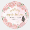 Search for pink quinceanera stickers 15th birthday party