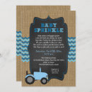 Search for blue tractor invitations Rustic