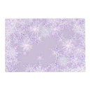 Search for snowflake placemats purple