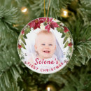 Search for holly ornaments Baby girl