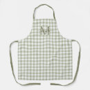 Search for sage green aprons Monogrammed