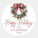 Search for happy holidays stickers Elegant