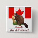 Search for beaver buttons Canadian flag
