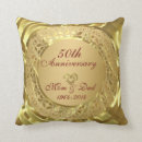 Search for 50th wedding anniversary pillows Elegant