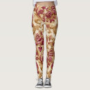 Search for burgundy and gold leggings Floral