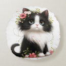 Search for black and white cat pillows Animal