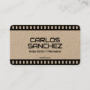 Search for filmmaker business cards Videographer