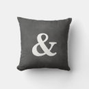 Search for ampersand pillows weddings