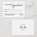 Search for hairdresser appointment cards Simple