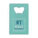 Search for credit card bottle openers Initial