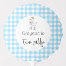 Search for blue gingham balloons Whimsical