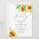Search for sunflower birthday invitations Floral