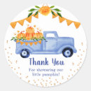 Search for pumpkin thank you stickers Rustic