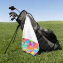 Search for bright and colorful golf towels Golfer