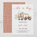 Search for tractor baby shower invitations Watercolor