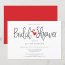 Search for heart bridal shower invitations Typography