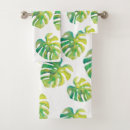 Search for palm leaf bath towels Green