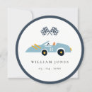 Search for blue race car invitations Cute