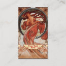 Search for art nouveau business cards Woman
