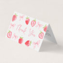 Search for strawberry thank you cards Pink bow