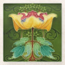 Search for floral coasters Yellow