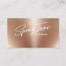 Search for bronze business cards Spray tanning