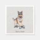 Search for german shepherd napkins Watercolor