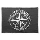 Search for monogram placemats Black and white