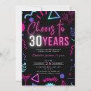 Search for purple 30th birthday invitations Cheers to 30 years