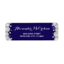 Search for navy blue return address labels Chic