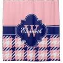 Search for pink and navy shower curtains Geometric
