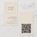 Search for off white business cards Qr code