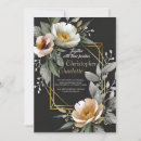 Search for red black wedding invitations With red rose