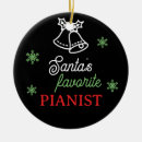 Search for music teacher ornaments Pianist