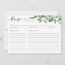Search for bridal shower recipe cards Watercolor