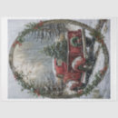 Search for red truck tissue paper Vintage