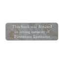 Search for memory bookplates Donation
