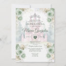 Search for silver and green sweet 16 invitations For her