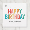 Search for birthday favor tags Simple