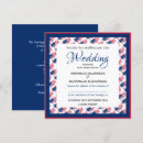 Search for red white and blue wedding invitations America
