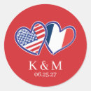 Search for red white blue hearts stickers America