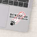 Search for honey badger stickers Funny