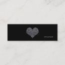 Search for heart shaped business cards Black