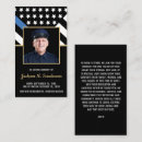 Search for police memorial cards Thin blue line flag
