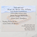 Search for hearts in the sand wedding invitations Coastal
