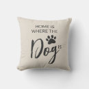 Search for dog pillows Typography