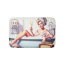 Search for vintage bath mats Girly