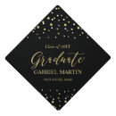 Search for black and gold graduation cap toppers High school