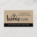 Search for senior caregiver business cards Health