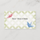 Search for crane business cards Origami